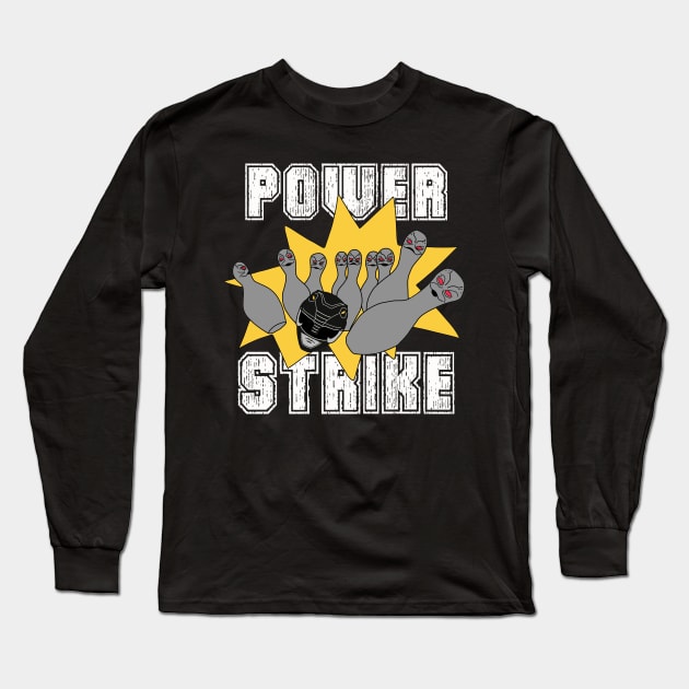 Power Strike! - Black Long Sleeve T-Shirt by SimplePeteDoodles